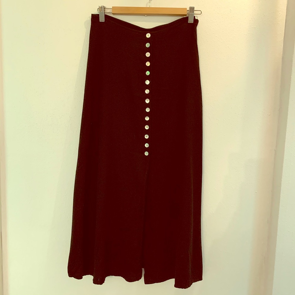 90s vintage button down skirt